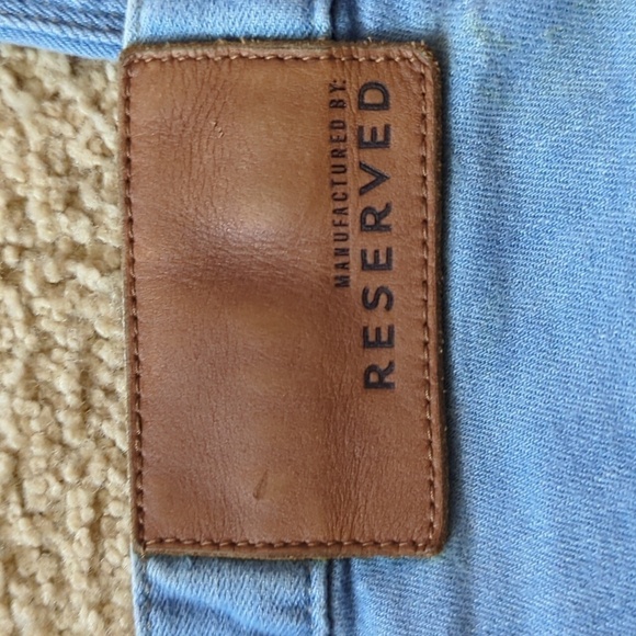 Reserved by Fine Denim Light Wash Denim Button Fly Jeans Size 36W 34L - Picture 2 of 9